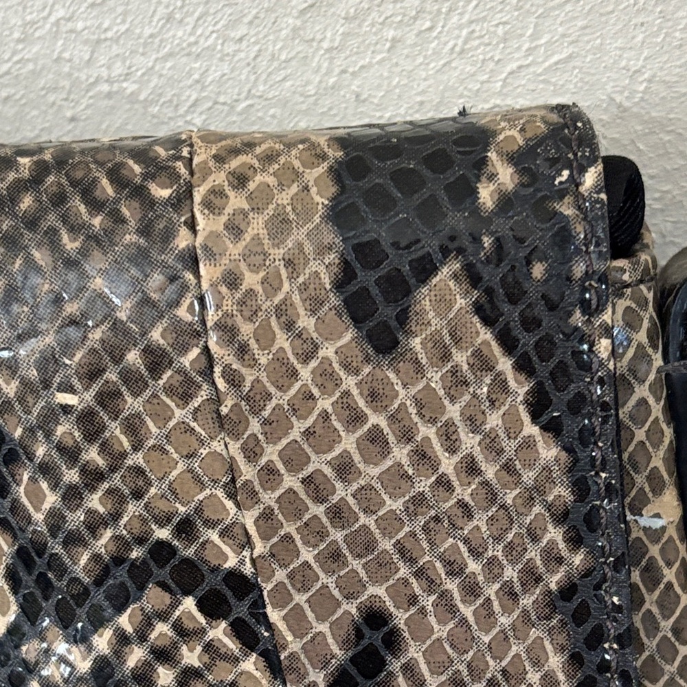 Coach soho python Brown and Black Snake Print Cro… - image 11